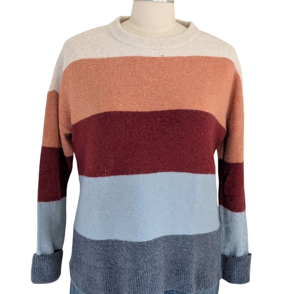 Madewell Crofton Striped Sweater Size Medium